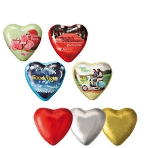 Coeur en chocolat - motifs standards