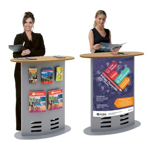 COMPTOIR TOTEM-EXPO H.110 x L.90 x P 43 cm