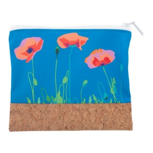 Petite trousse avec logo de toilette avec base en liège