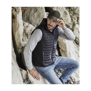 Bodywarmer bi-matière homme
