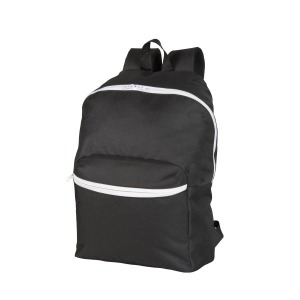 Sac à dos léger. Zip inversé contrasté. Bretelles matelassées et ajustables.