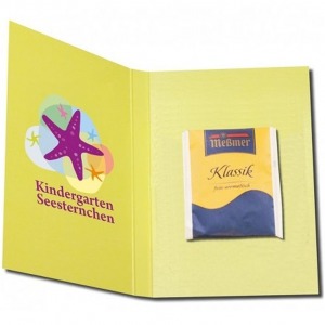Dépliant a5 avec sachet de thé