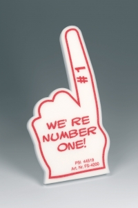 Doigt number 1 en mousse