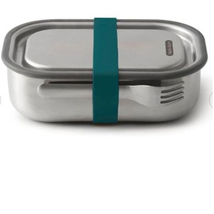 Grande boîte à lunch e avec logo en acier inoxydable