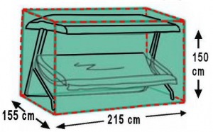 Housse personnalisée balancelle Polyéthylène 150 x 155 x 215 cm