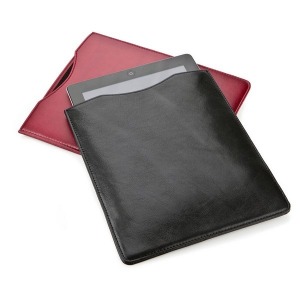 Housse promotionnelle pour tablette en PU, rPET ou cuir