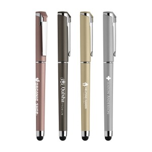 Islander Gel personnalisé Softy Metallic avec Stylet Sérigraphie