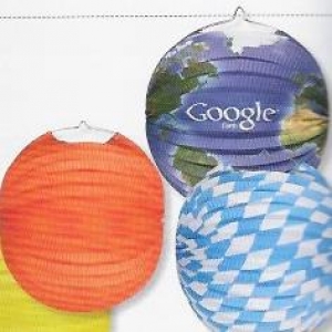 Lampion sphérique personnalisable en papier