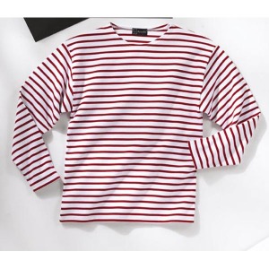 T-shirt personnalisable à rayures manches longues