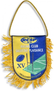 Mini fanion avec cordelette