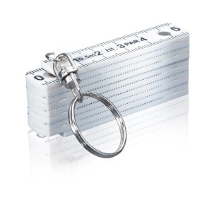 Mini règle publicitaire pliable porte-clés