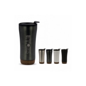 Mug double paroi avec base en liège 480ml