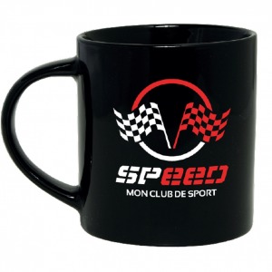 Mug noir 29cl en porcelaine