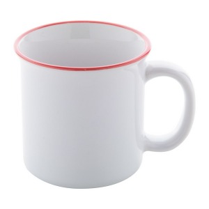 Mug personnalisable vintage quadri en céramique 330ml
