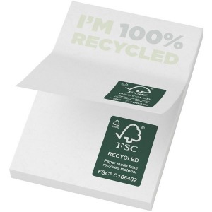Mémos autocollants recyclés 50x75mm Sticky-Mate®