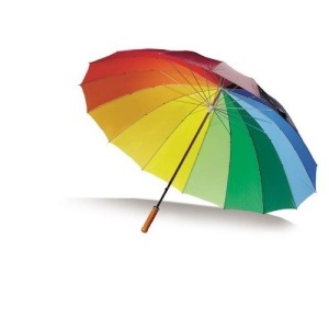 Parapluie avec logo grand golf 'arc-en-ciel'