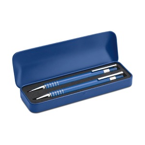 Set stylo bille personnalisé étui métal