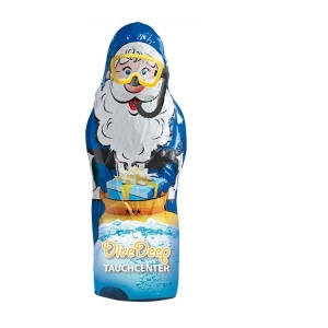 Père Noël en chocolat m publicitaire maxi