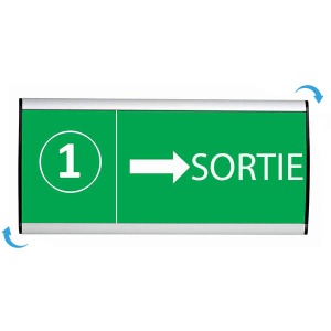 Plaque Signa personnalisé Budget Alu-Sign 105 x 105 mm