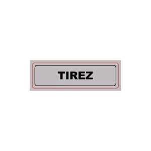 Plaque Signa personnalisable Plexi 170x50 mm TIREZ (S.28)