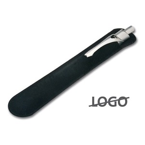 Pochette suédine personnalisée noire