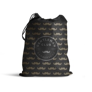 Pochon publicitaire PET recyclé blanc