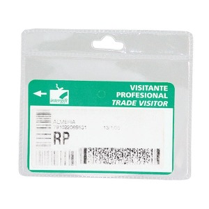 Porte-badge personnalisable PVC horizontal