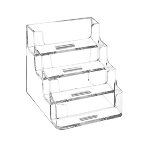 Porte-carte publicitaire visite comptoir 4 x cases largeur