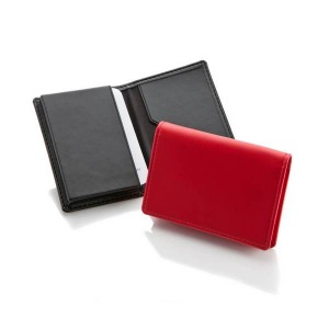 Porte-cartes publicitaire avec soufflet en PU
