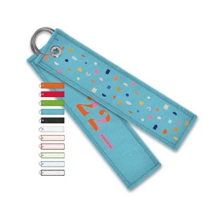 Porte-clés publicitaire tissé