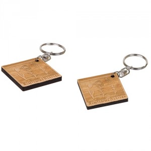 Porte-clés bambou : forme sur-mesure