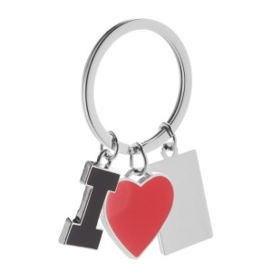 Porte-clés personnalisable I Love You