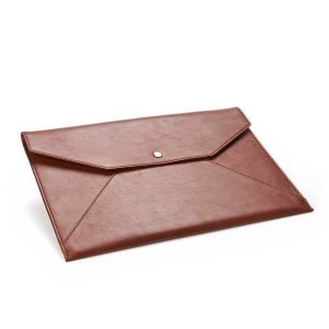 Porte-document ou tablette façon enveloppe en cuir Nappa Sandringham