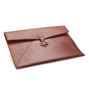 Porte-document ou tablette façon enveloppe en cuir Nappa Sandringham