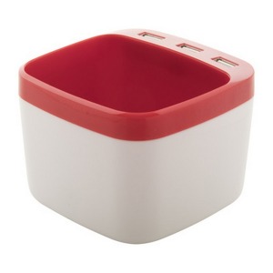 Pot à crayons avec hub usb publicitaire