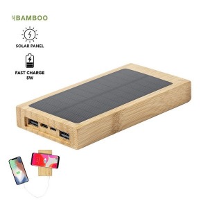 Power Bank personnalisé en bambou