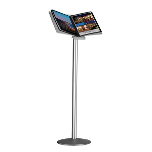 Pupitre Consultation 10 pages/20 vues A4 sur pied