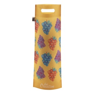 Sac publicitaire à bouteille recyclé quadri