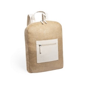 Sac personnalisable à dos en jute