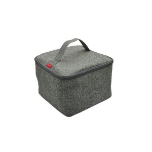 Sac à bento personnalisable isotherme 'Sendai', gris chiné rPET