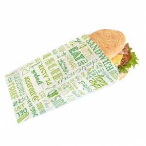 Sachet hamburger personnalisable 14x22cm (le mille)