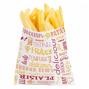 Sachet pour frites personnalisé 12x12cm (le mille)