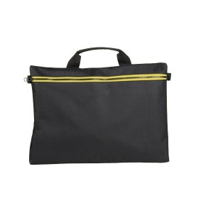 Sacoche pour séminaire avec fermeture zippée contrastée. Surface d'impression : 42x29cm.