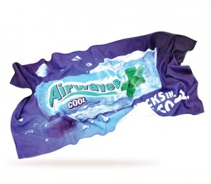 Serviette personnalisée de plage moyenne quadri sur-mesure