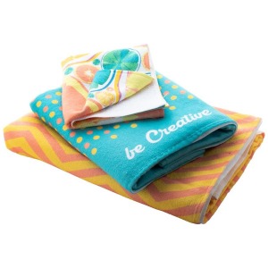 Serviette de toilette personnalisable full quadri