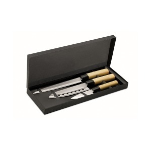 Set 3 couteaux style japonais