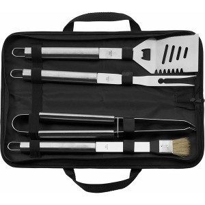 Set barbecue personnalisé dans une pochette zippée