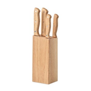  Set de 5 couteaux dans socle