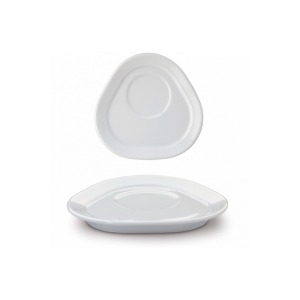 Soucoupe triangulaire pour tasse