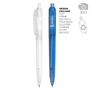 Stylo bille bouteilles recyclées personnalisable